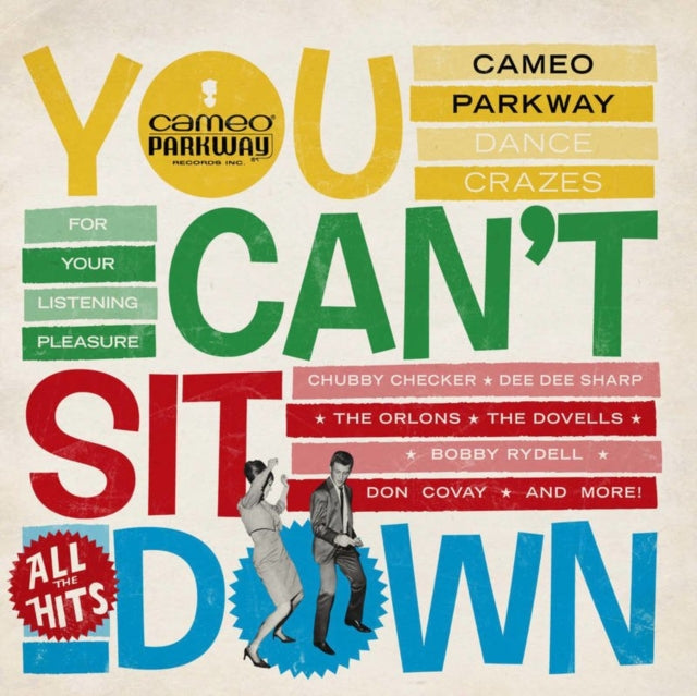 VARIOUS ARTISTS | YOU CAN'T SIT DOWN CAMEO PARKWAY DANCE CRAZES 1958-64 (U.K COLLECTION) (YELLOW VINYL/2LP/180G) (RSD) | VINYL RECORD (LP)