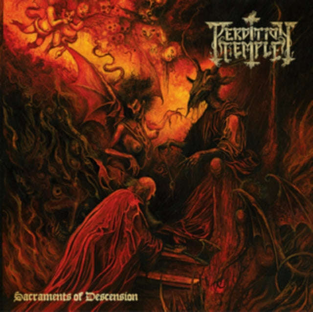 PERDITION TEMPLE | SACRAMENTS OF DESCENSION (ORANGE & BLACK VINYL) | VINYL RECORD (LP)