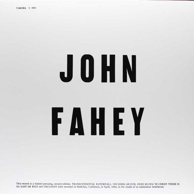 FAHEY, JOHN | BLIND JOE DEATH | VINYL RECORD (LP)
