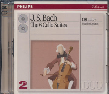 GENDRON, MAURICE | BACH,J.S: CELLO SUITES NOS.1 - 6 | CD