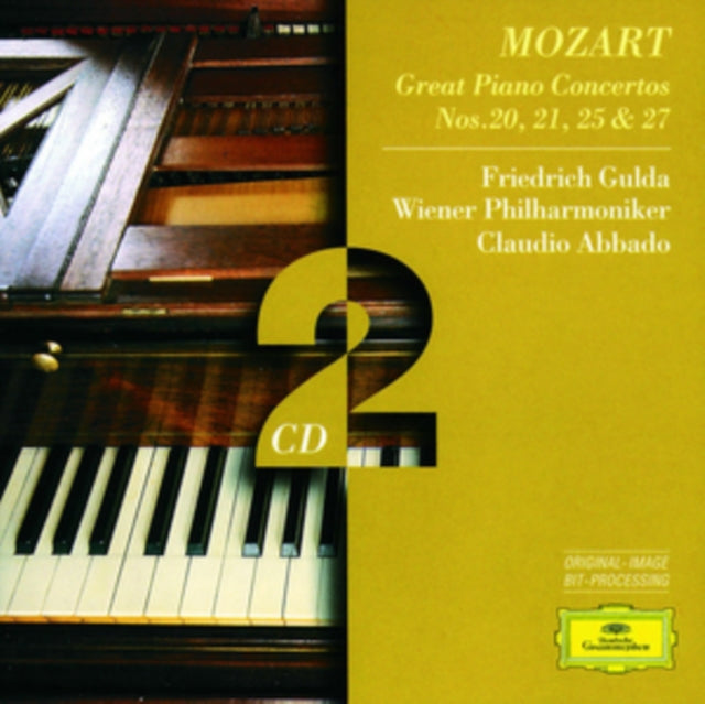 GULDA / VIENNA PHIL ORCH / ABBADO | MOZART: PNO CTOS NOS.20 / 21 / 25 & 27 | CD