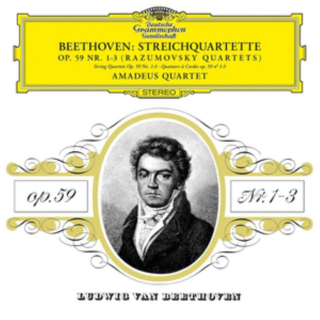 AMADEUS QUARTET | BEETHOVEN: STRING QUARTET NO.7 I N F, OP.59 NO.1 - RASUMOVSKY NO.1 | VINYL RECORD (LP)