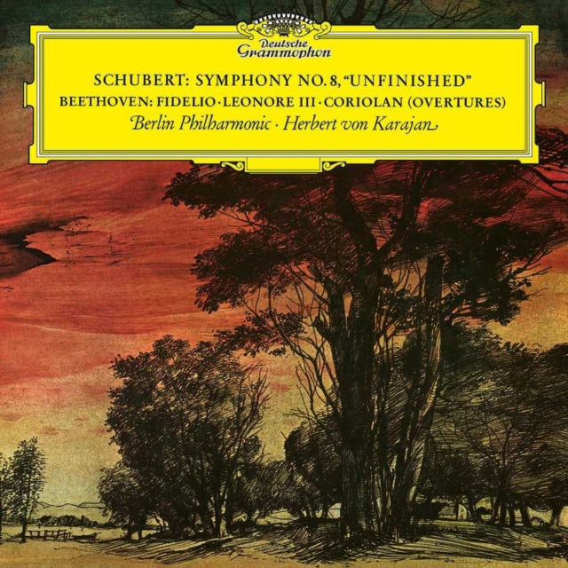 VON KARAJAN, HERBERT; BERLINER PHILHARMONIKER | SCHUBERT: SYMPHONY NO.8; BEETHOVEN: OVERTURES | VINYL RECORD (LP)