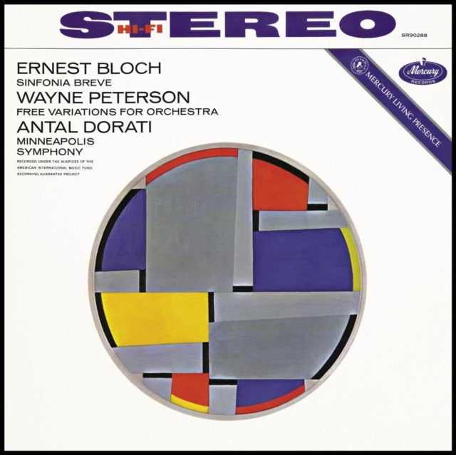 MINNEAPOLIS SYMPHONY ORCHESTRA; ANTAL DORATI | BLOCH: SINFONIA SACRA, PETERSON (MERCURY LIVING PRESENCE) | VINYL RECORD (LP)
