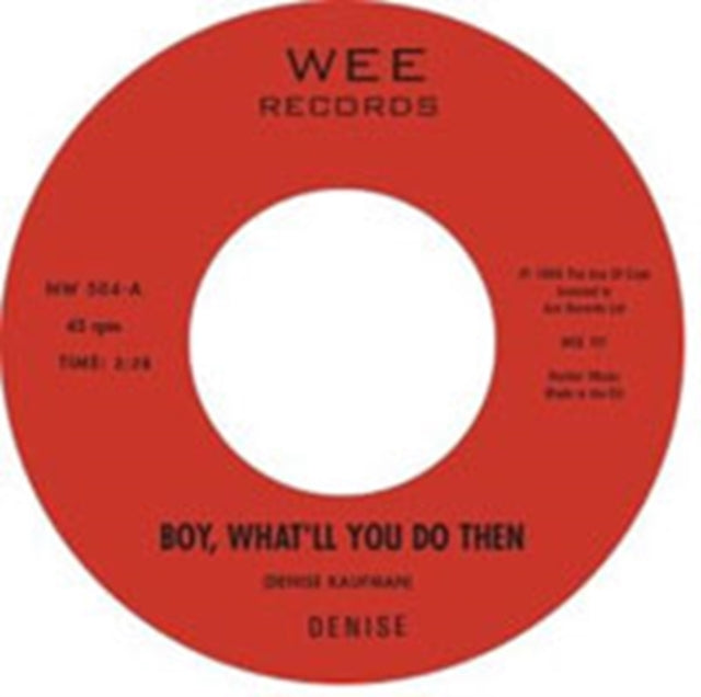 DENISE / DENISE & COMPANY | BOY WHAT'LL YOU DO THEN / CHAOS | 7IN VINYL