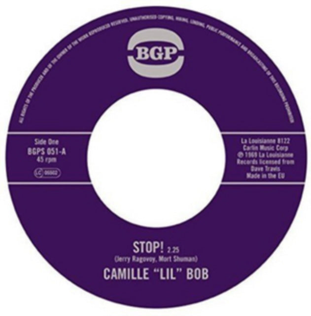 BOB, CAMILLE LIL | STOP / BROTHER BROWN | 7IN VINYL
