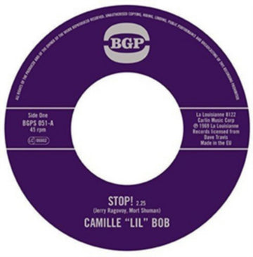 BOB, CAMILLE LIL | STOP / BROTHER BROWN | 7IN VINYL