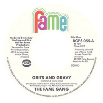 FAME GANG | GRITS & GRAVY (FULL LENGTH MONO) / CRIME DON'T PAY | 7IN VINYL