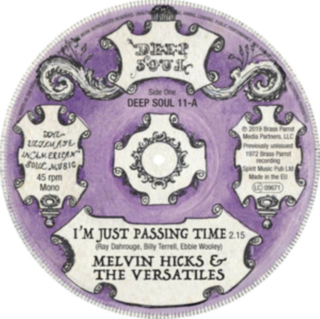 HICKS, MELVIN & THE VERSATILES | I'M JUST PASSING TIME | 7IN VINYL