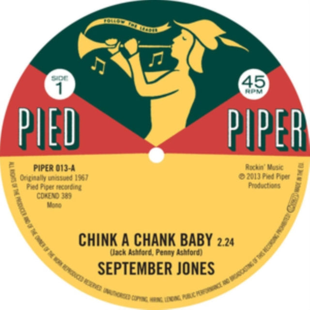 JONES, SEPTEMBER | CHINK A CHANK BABY | 7IN VINYL