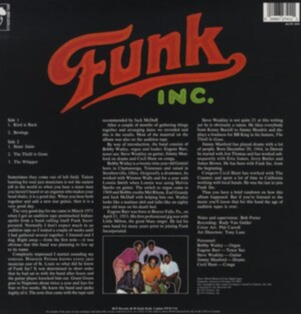 FUNK INC | FUNK INC | VINYL RECORD (LP)