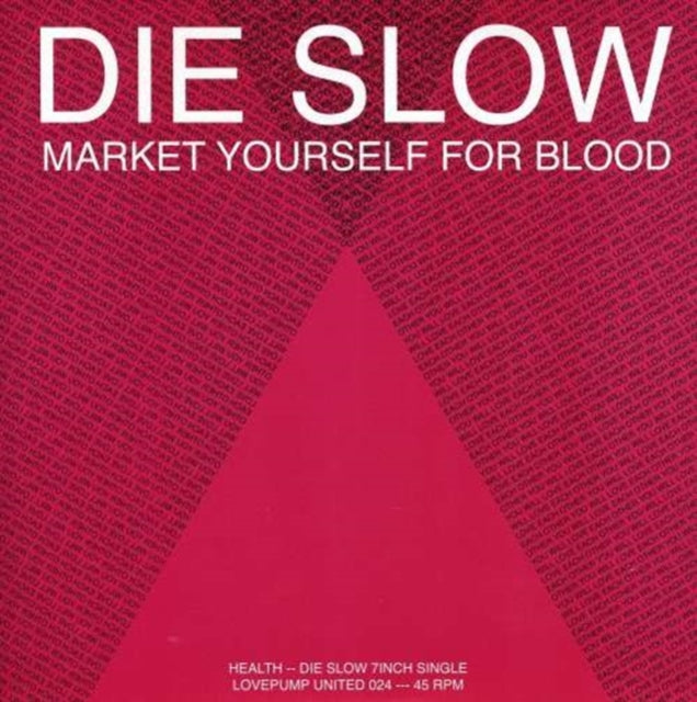 HEALTH | DIE SLOW / PICTUREPLANE RMX | 7IN VINYL
