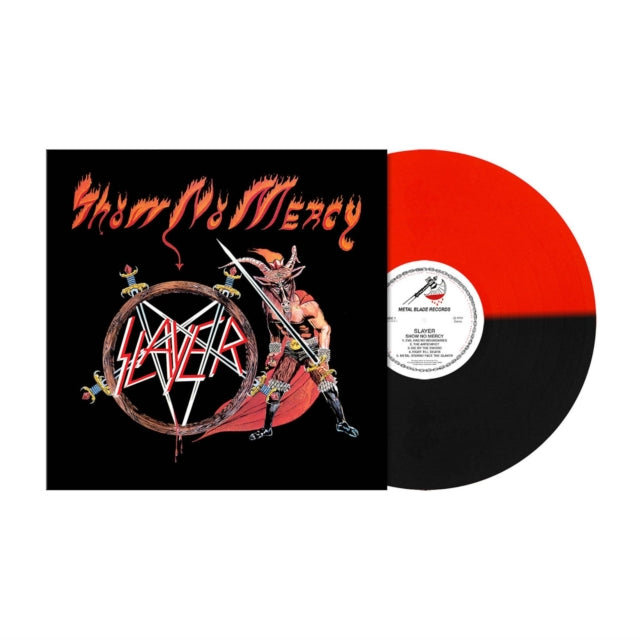 SLAYER | SHOW NO MERCY (TRANSPARENT RED & BLACK SPLIT VINYL) | VINYL RECORD (LP)