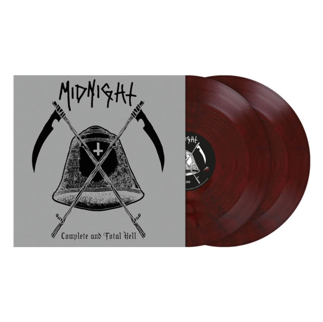 MIDNIGHT | COMPLETE & TOTAL HELL (2LP/RED/BLACK MARBLED VINYL) | VINYL RECORD (LP)