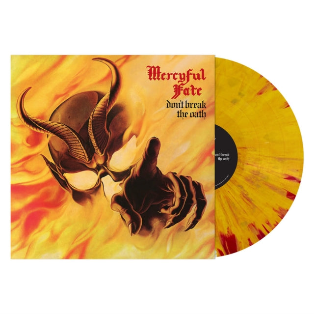 MERCYFUL FATE | DON'T BREAK THE OATH (YELLOW W/ RED FLARES VINYL) | VINYL RECORD (LP)