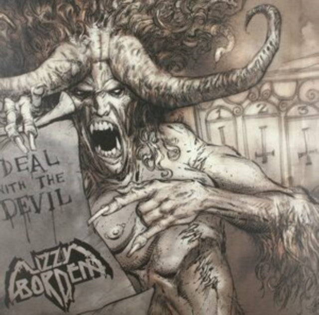 LIZZY BORDEN | DEAL WITH THE DEVIL (CLEAR W/ WARM GRAY MARBLED VINYL) | VINYL RECORD (LP)