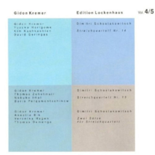 KREMER, GIDON | EDITION LOCKENHAUS 4 & 5 | VINYL RECORD (LP)