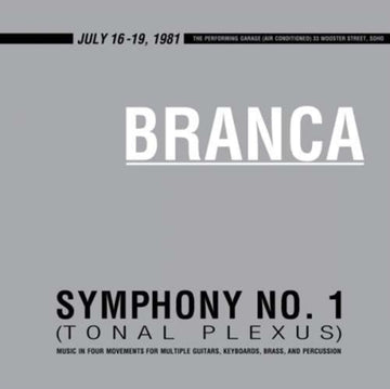 BRANCA, GLENN | SYMPHONY NO. 1 (TONAL PLEXUS) | VINYL RECORD (LP)
