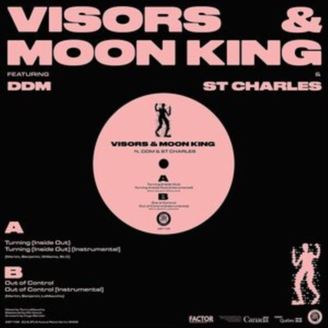 VISORS & MOON KING | TURNING (INSIDE OUT) B/W OUT OF CONTROL | 12IN VINYL