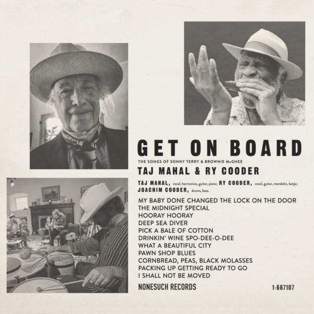 TAJ MAHAL & RY COODER | GET ON BOARD | VINYL RECORD (LP)