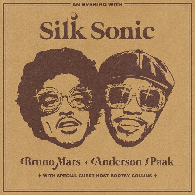 SILK SONIC | AN EVENING WITH SILK SONIC (BROWN WHITE VINYL) | VINYL RECORD (LP)