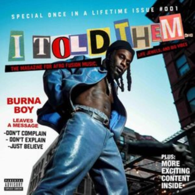 BURNA BOY | I TOLD THEM | VINYL RECORD (LP)