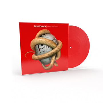 SHINEDOWN | THREAT TO SURVIVAL (CLEAR RED VINYL) | VINYL RECORD (LP)