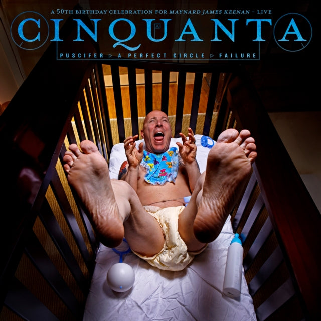 PUSCIFER / A PERFECT CIRCLE / FAILURE | CINQUANTA -50TH BDAY CELEBRATION FOR MAYNARD JAMES KEENAN LIVE (2LP/BLUE W/ WHITE SWIRL VINYL) | VINYL RECORD (LP)