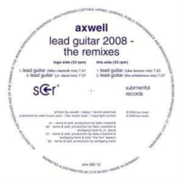 AXWELL | LEAD GUITAR 2008-REMIXES | 12IN VINYL