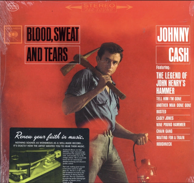CASH, JOHNNY | BLOOD SWEAT AND TEARS | VINYL RECORD (LP)