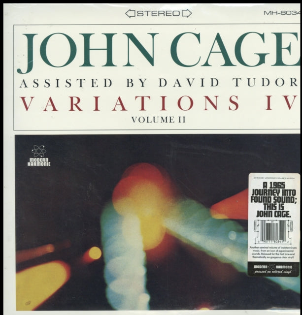 CAGE, JOHN / TUDOR, DAVID | VARIATIONS IV VOL. 2 | VINYL RECORD (LP)
