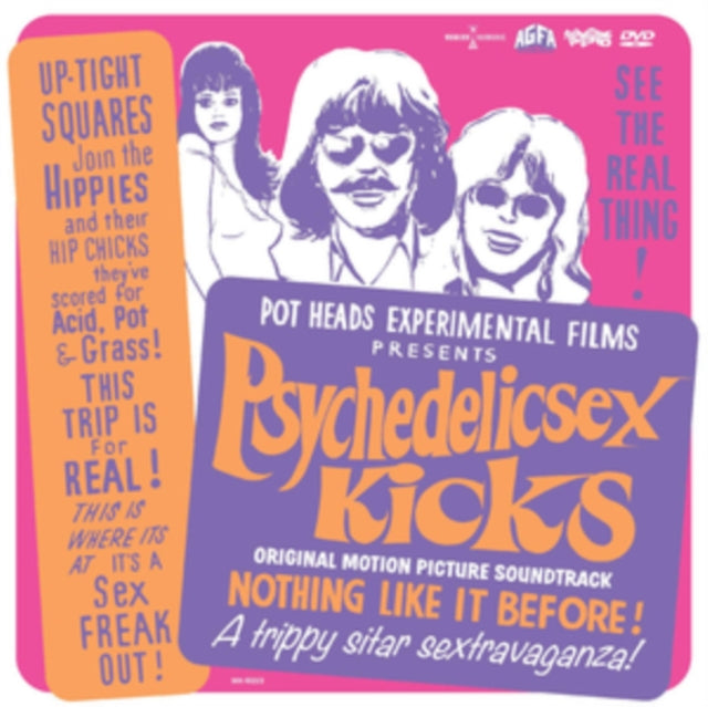 PSYCHEDELIC SEX KICKS | ORIGINAL MOTION PICTURE SOUNDTRACK (COLOR VINYL/DVD) | VINYL RECORD (LP)
