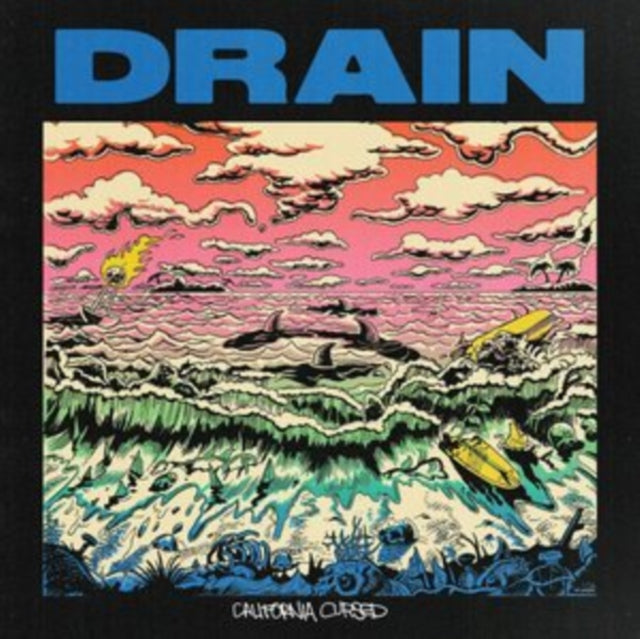 DRAIN | CALIFORNIA CURSED (YELLOW VINYL/DL CARD) | VINYL RECORD (LP)