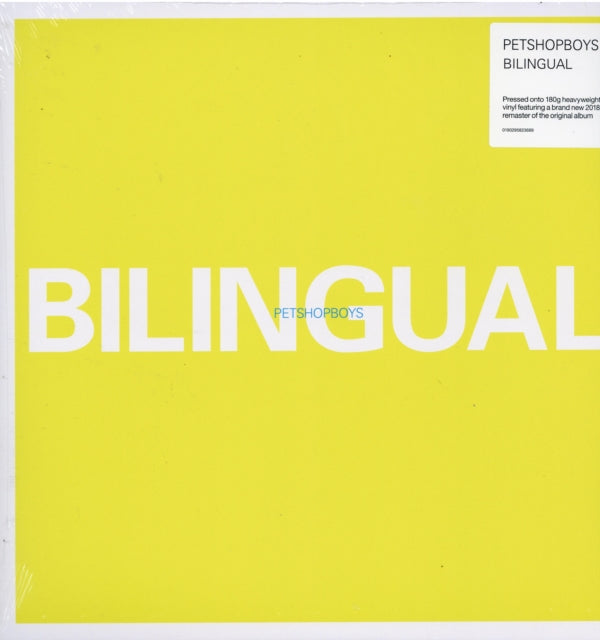 PET SHOP BOYS | BILINGUAL (2018 REMASTERED VERSION) (LP) | VINYL RECORD (LP)