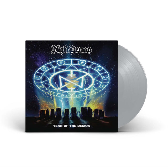 NIGHT DEMON | YEAR OF THE DEMON (SILVER VINYL) | VINYL RECORD (LP)