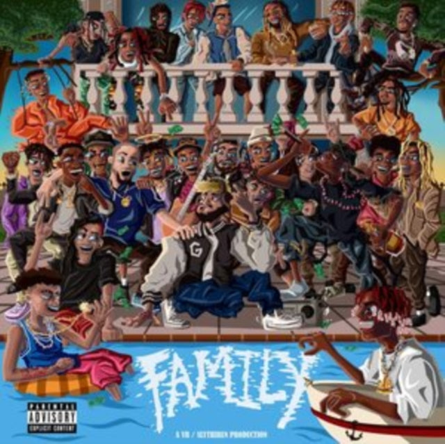 DJ SCHEME | FAMILY (WHITE & BLUE SPLATTER VINYL) | VINYL RECORD (LP)