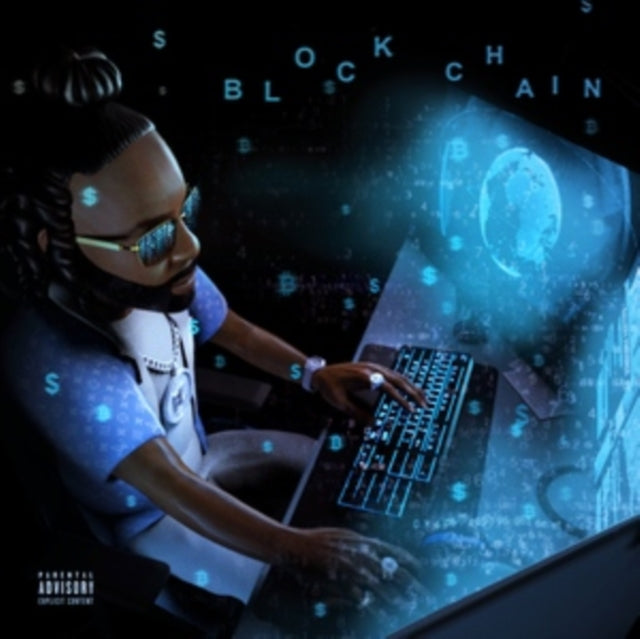 MONEY MAN | BLOCKCHAIN (BLUE SEAGLASS WAVE VINYL) | VINYL RECORD (LP)