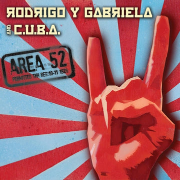 RODRIGO Y GABRIELA; C.U.B.A | AREA 52 (RED/BLUE SPLATTER VINYL/2LP) | VINYL RECORD (LP)