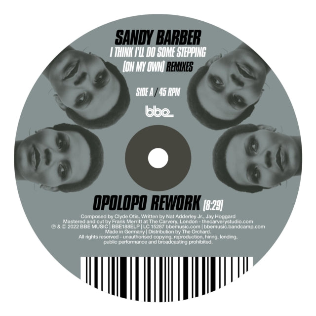 BARBER, SANDY | I THINK I'LL DO SOME STEPPING (ON MY OWN) REMIXES | VINYL RECORD (LP)