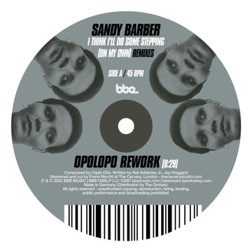 BARBER, SANDY | I THINK I'LL DO SOME STEPPING (ON MY OWN) REMIXES | VINYL RECORD (LP)