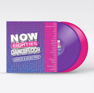 VARIOUS ARTISTS | NOW! THAT'S WHAT I CALL 80S DANCEFLOOR: DISCO & ELECTRO (2LP/1-PURPLE/1-PINK VINYL) | VINYL RECORD (LP)