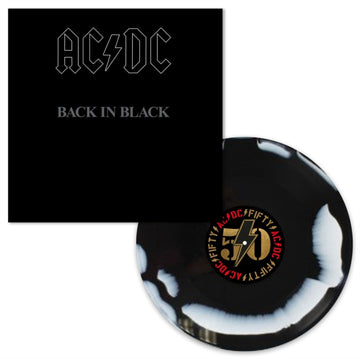 BACK IN BLACK (BLACK/WHITE BLEND VINYL) | VINYL RECORD (LP)