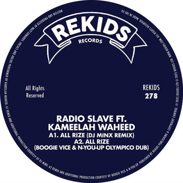 ALL RIZE (REMIXES II) (FEAT. KAMEELAH WAHEED) | 12IN VINYL