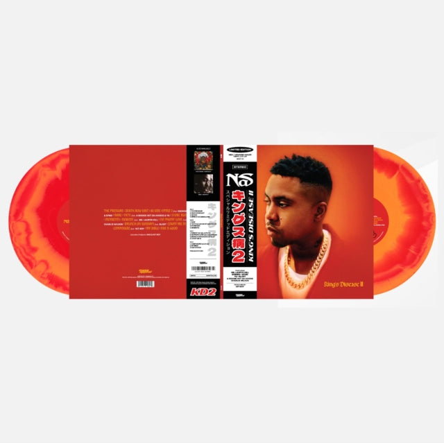 NAS | KING'S DISEASE II (RED & TANGERINE COLORED VINYL/2LP) | VINYL RECORD (LP)