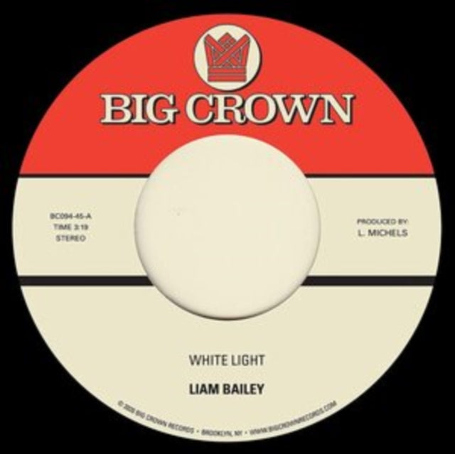 BAILEY, LIAM | WHITE LIGHT B/W COLD & CLEAR | 7IN VINYL
