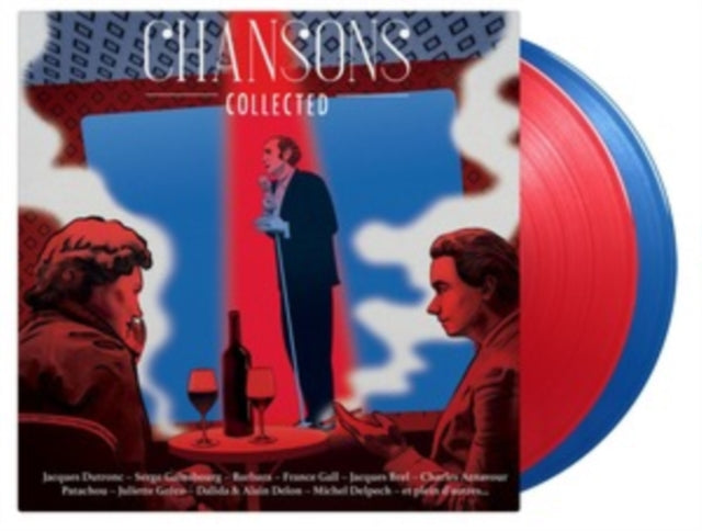 VARIOUS ARTISTS | CHANSONS COLLECTED (LIMITED/1 RED & 1 BLUE VINYL/180G/2LP) | VINYL RECORD (LP)