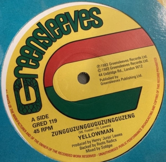YELLOWMAN | ZUNGGUZUNGGUGUZUNGUZENG | VINYL RECORD (LP)