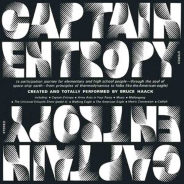 HAACK, BRUCE | CAPTAIN ENTROPY (CLEAR VINYL) | VINYL RECORD (LP)