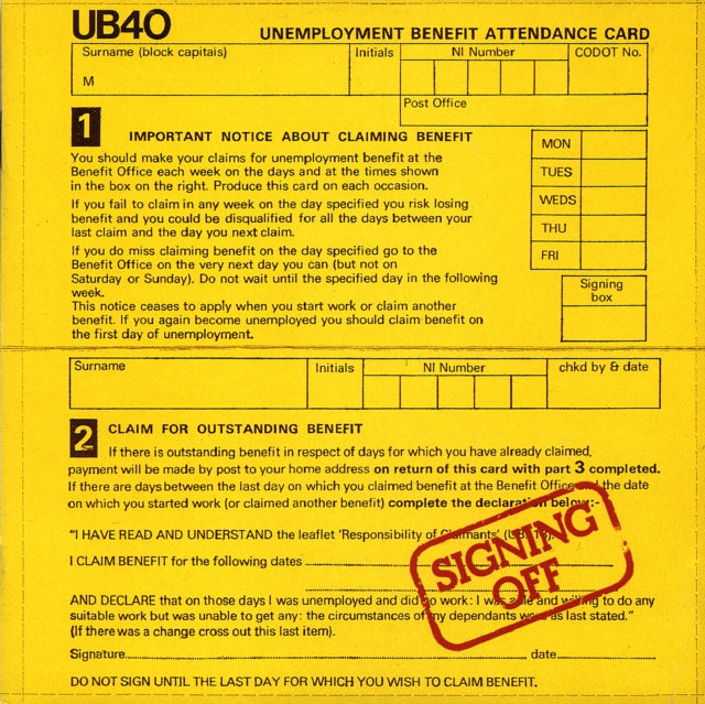 UB40 | SIGNING OFF (TRANSLUCENT RED VINYL/2LP) | VINYL RECORD (LP)