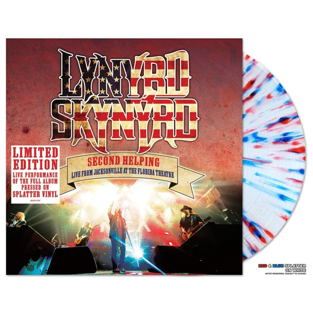 LYNYRD SKYNYRD | SECOND HELPING - LIVE FROM JACKSONVILLE AT THE FLORIDA THEATRE (BLUE MARBLED VINYL) | VINYL RECORD (LP)